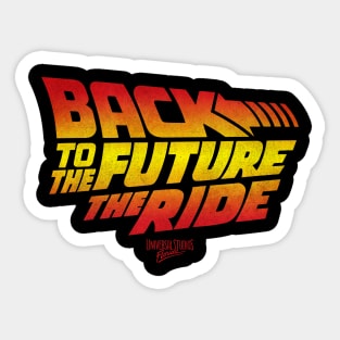 Back to the Future The Ride Sticker